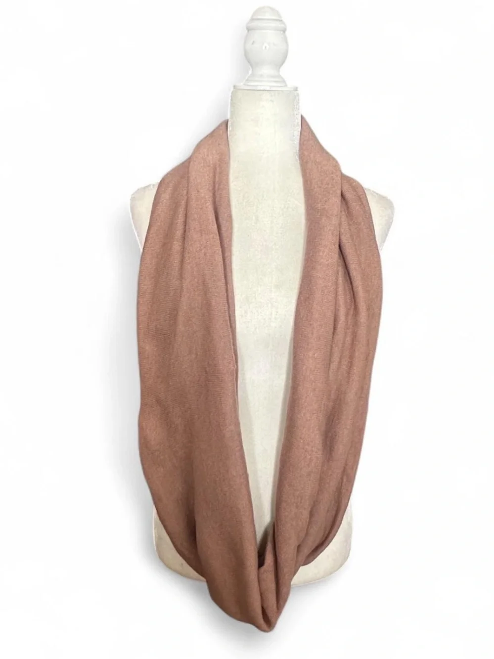 💜 Janice Blush Knit Infinity Scarf (OS)